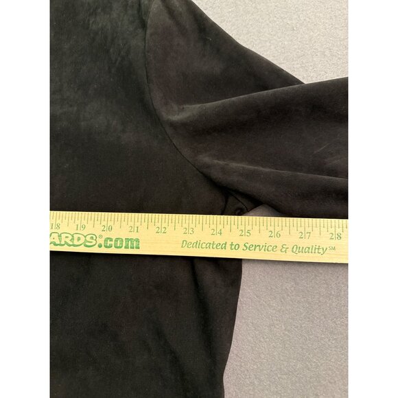 Drapers & Damons XL Black Stretch Jacket With Yellow Cheetah Embroidery & Gold Z - Picture 8 of 9